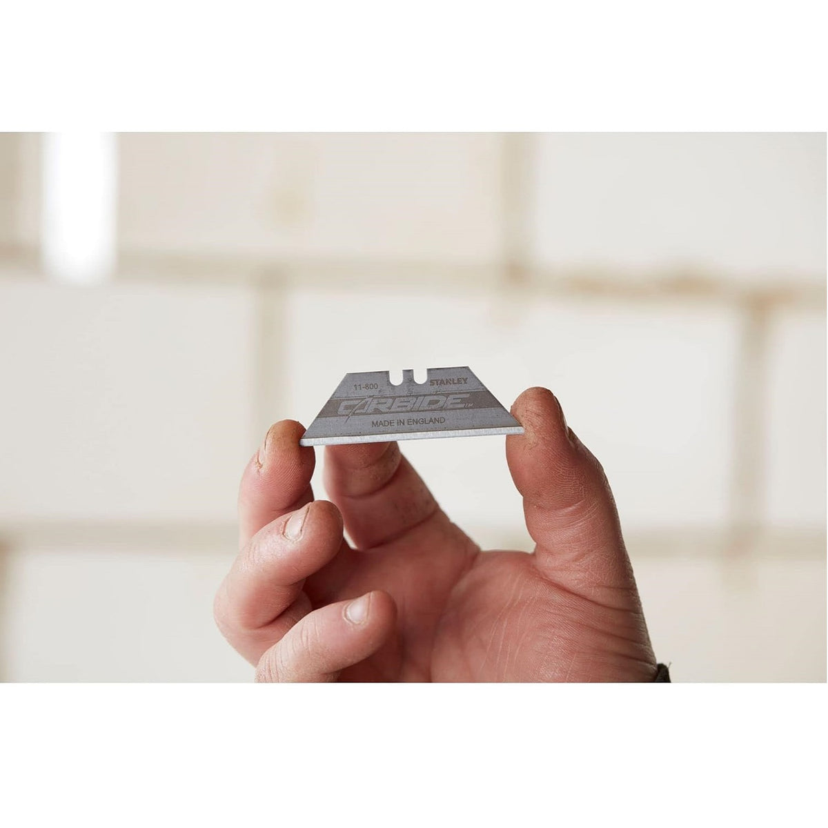 Stanley Fatmax Heavy Duty Tungsten Carbide Utility Knife Blades Silver Pack of 10 2-11-800 | 10x Longer Life