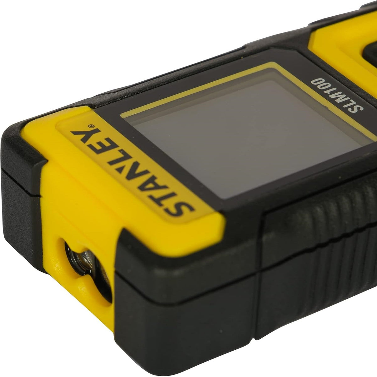 Stanley SLM100 Laser Distance Measure Black and Yellow 30Mtr STHT77100-0 | +-3.0mm Accuracy | Area and Volume Measurement | Pythagoras Calculation