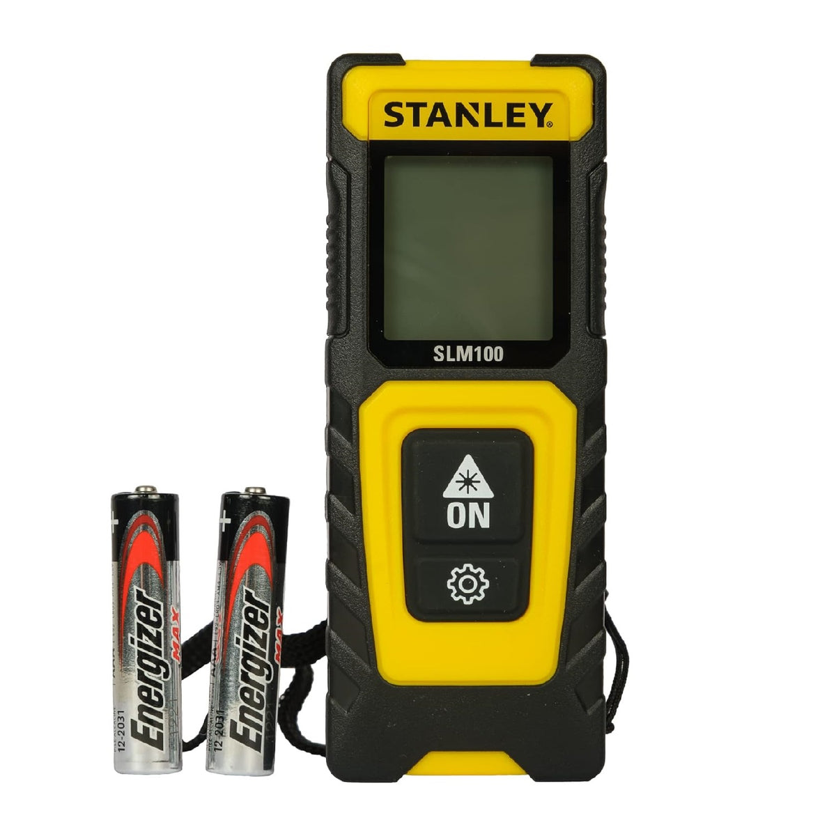 Stanley SLM100 Laser Distance Measure Black and Yellow 30Mtr STHT77100-0 | +-3.0mm Accuracy | Area and Volume Measurement | Pythagoras Calculation