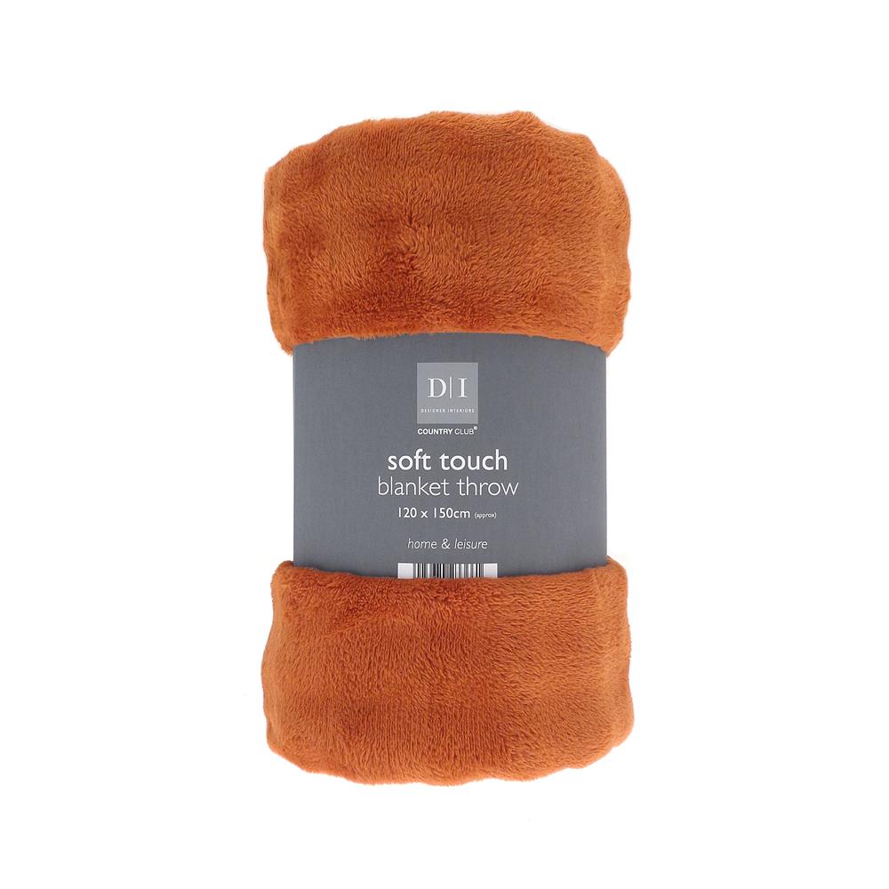 Country Club Soft Touch Wave Effect Blanket Throw Assorted 120cm x 150cm Pack of 1 OTS233678