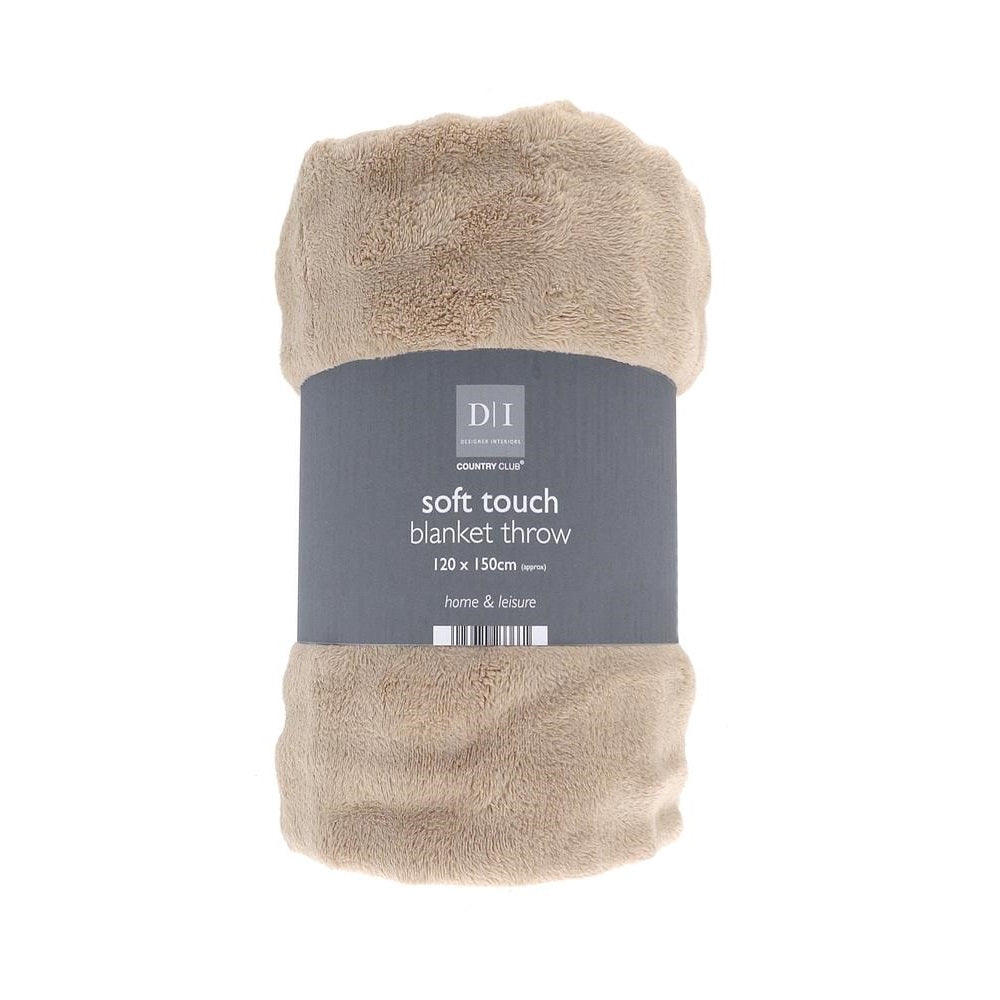 Country Club Soft Touch Wave Effect Blanket Throw Assorted 120cm x 150cm Pack of 1 OTS233678