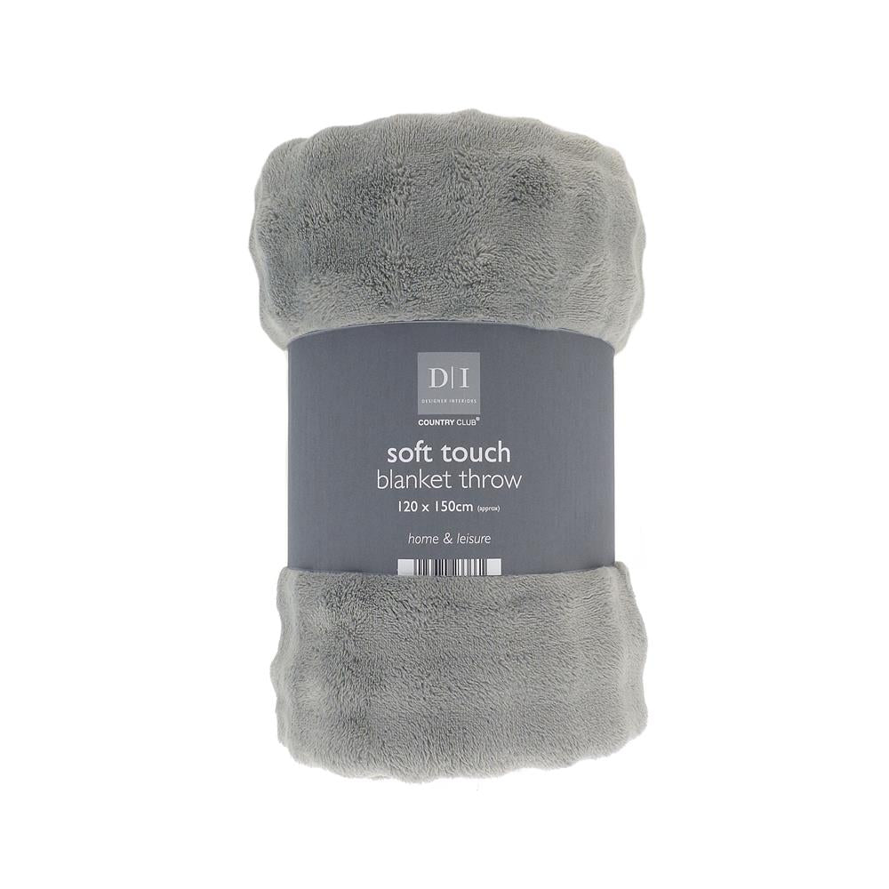 Country Club Soft Touch Wave Effect Blanket Throw Assorted 120cm x 150cm Pack of 1 OTS233678