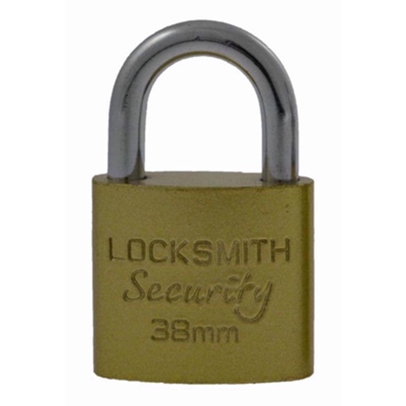 Locksmith Security Padlock Golden 38mm 38MMPL-NEW | Complete with 3 Keys