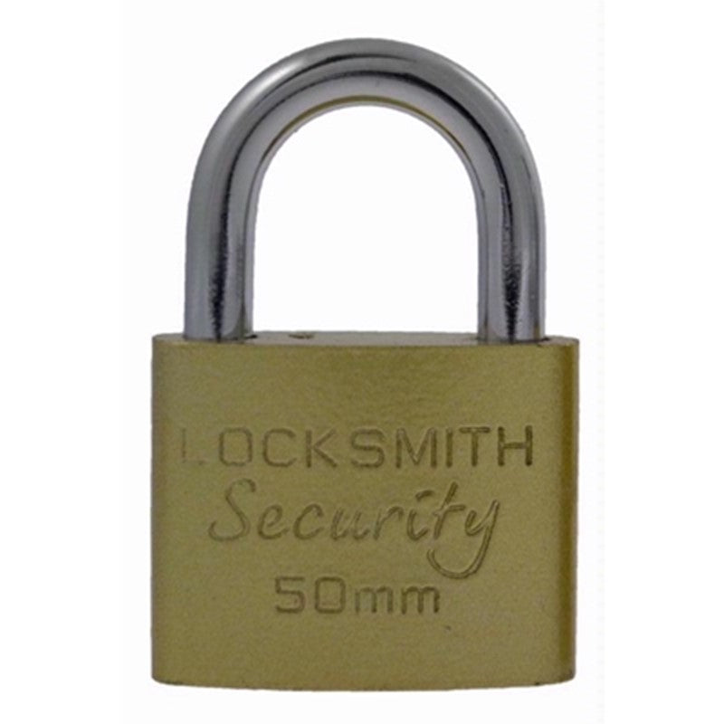 Locksmith Security Padlock Golden 50mm 50MMPL-NEW | Complete with 3 Keys