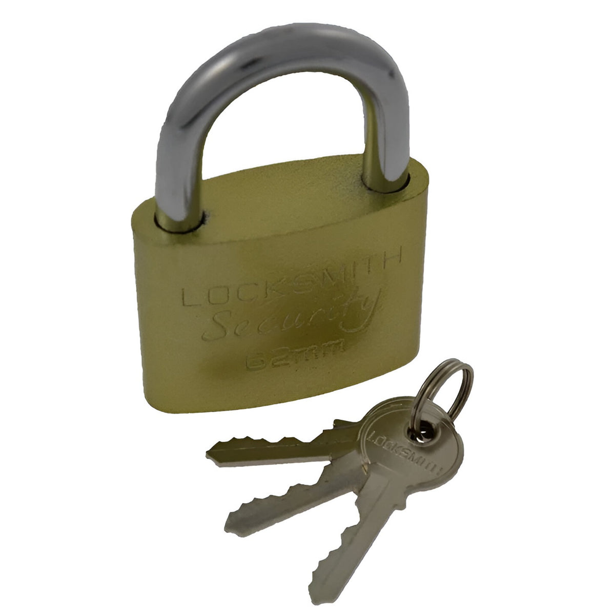 Locksmith Security Padlock Golden 62mm 62MMPL-NEW | Complete with 3 Keys
