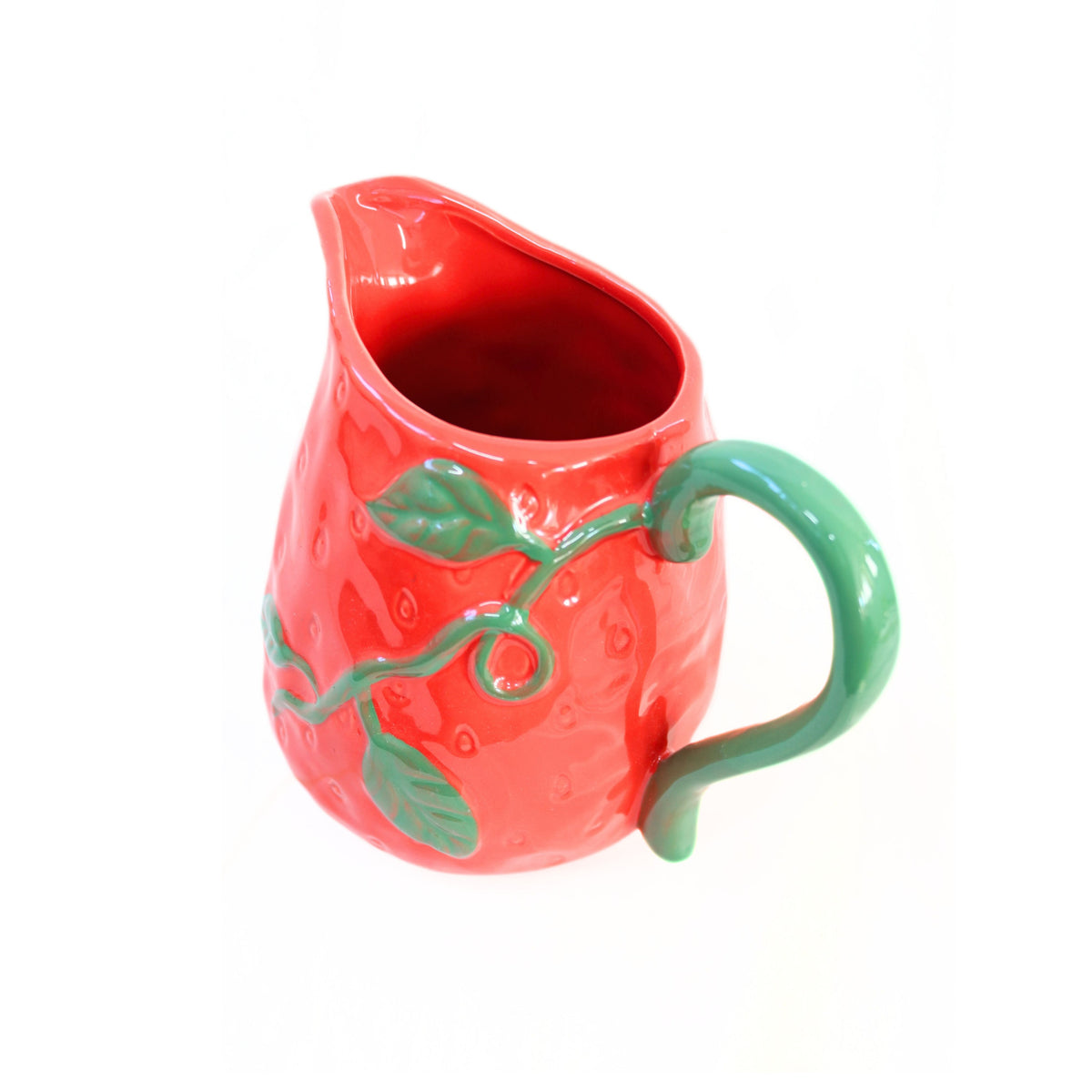 SIL Strawberry Jug Red and Green 20cm x 13cm x 16cm OR7816