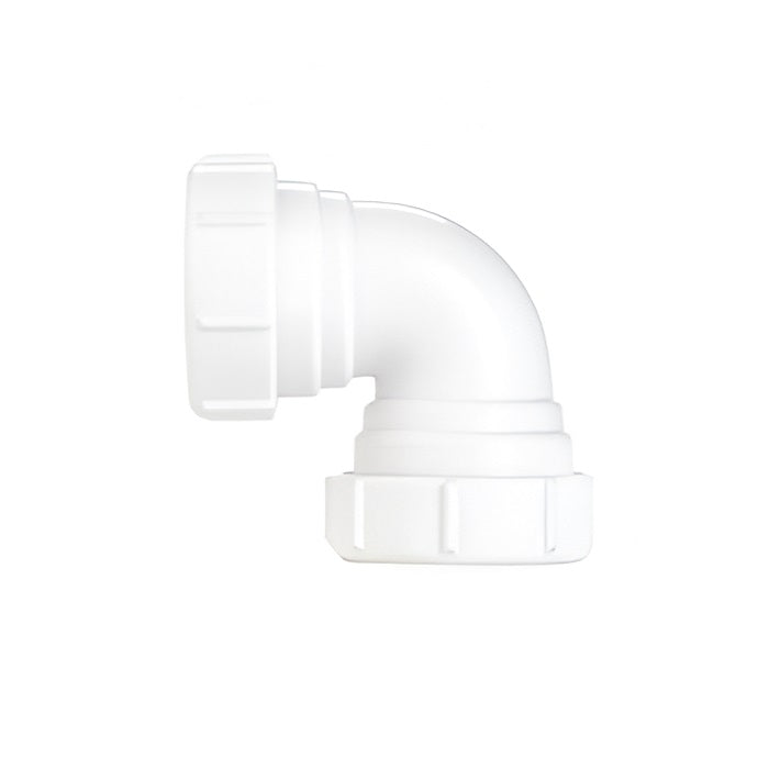 Securplumb Compression 90 Degree Bend White 40mm SU8770