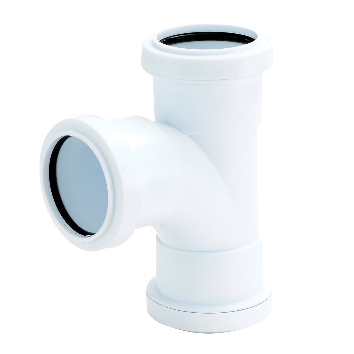 Securplumb Pushfit Swept Tee White 40mm SU8756