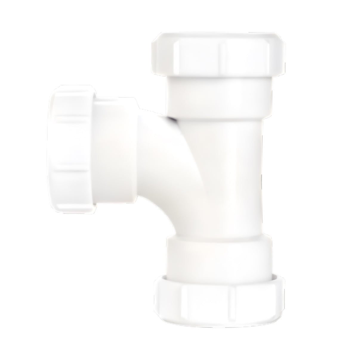 Securplumb Compression Swept Tee White 32mm SU8772