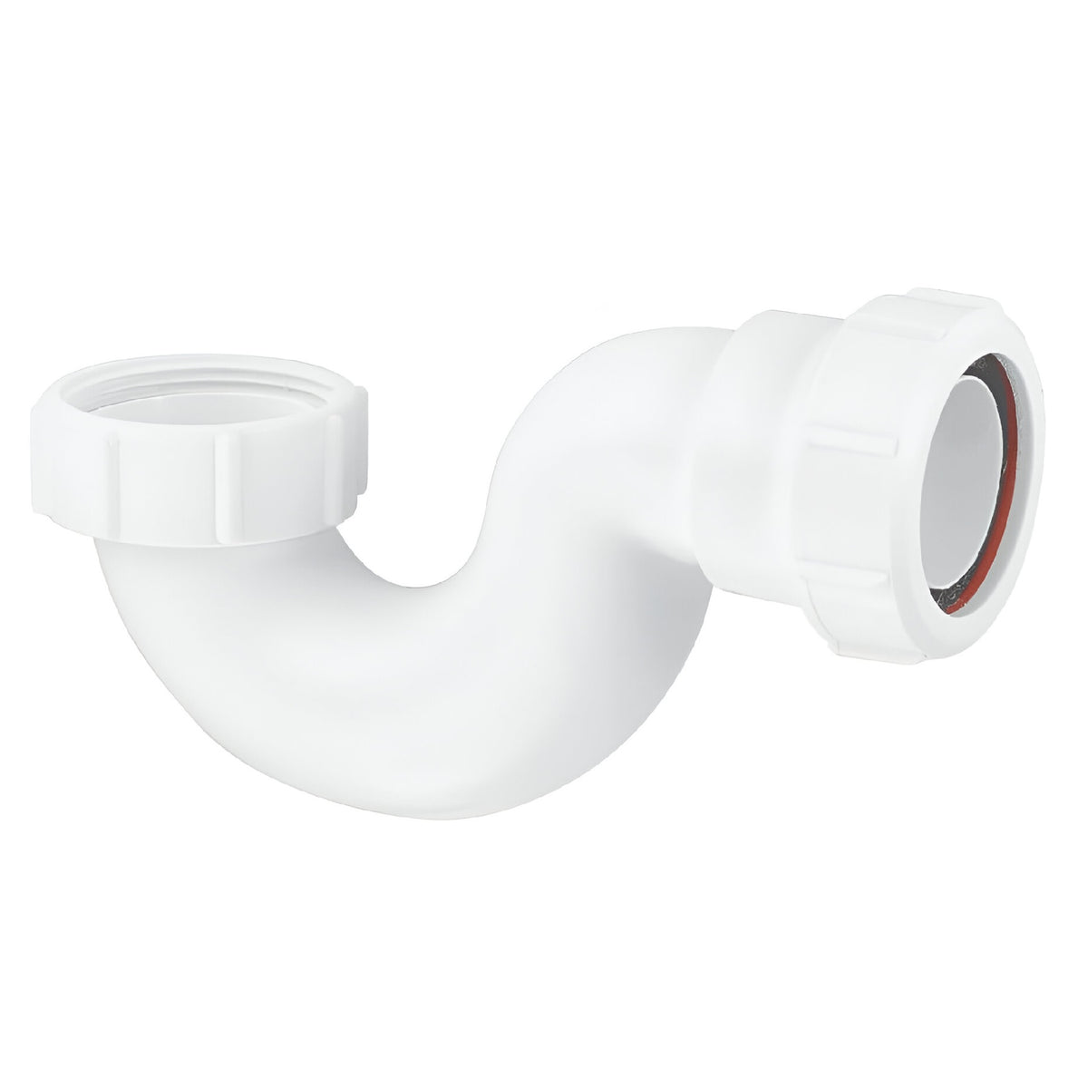 Securplumb Universal Shallow P Bath Trap White 40mm x 20mm SU8895
