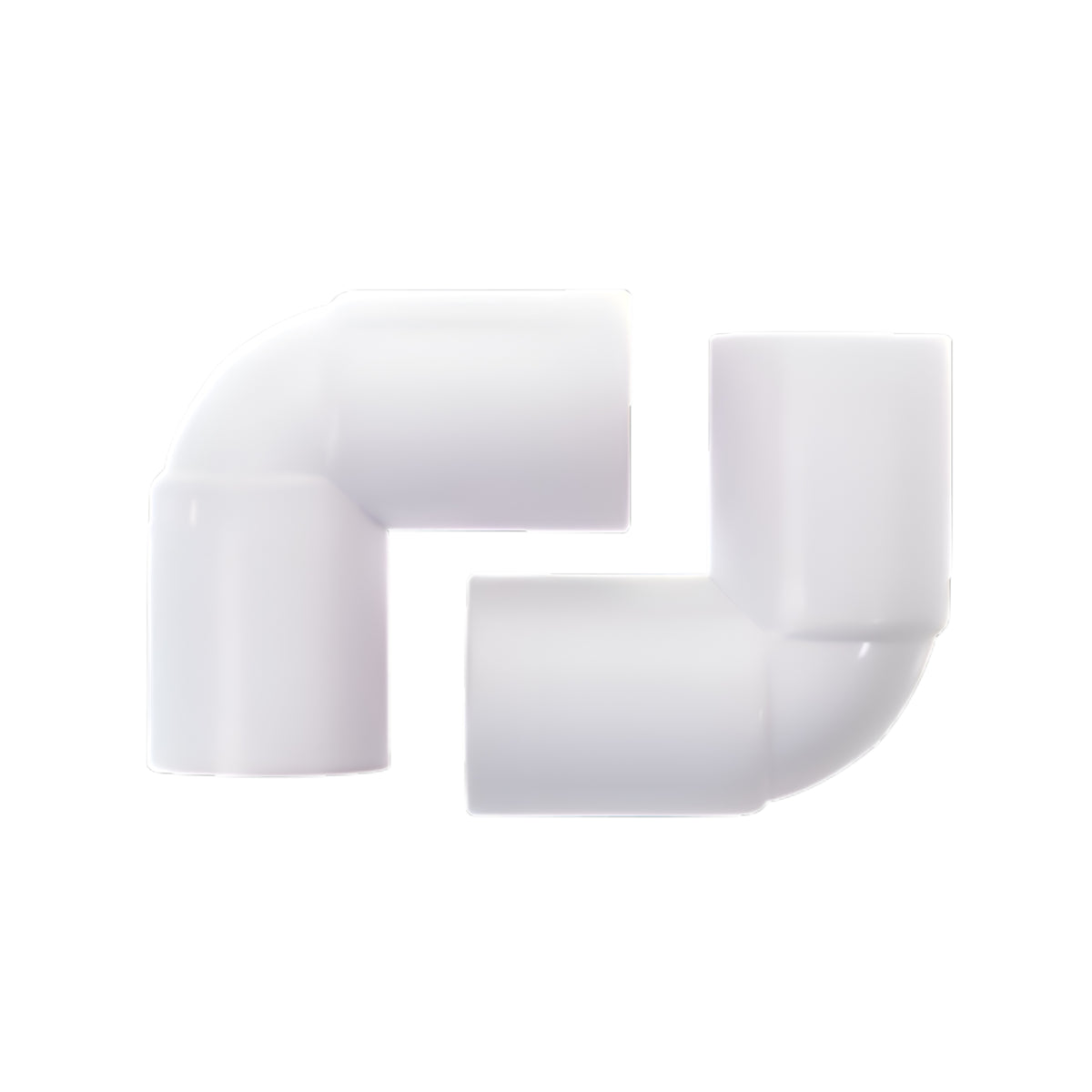Securplumb Overflow 90 Degree Bend White 22mm Pack of 2 SU8737