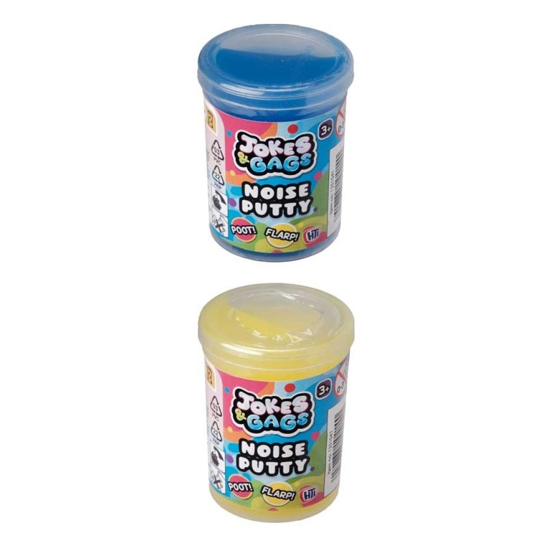 HTI Jokes and Gags Noise Putty Assorted Colours Pack of 1 1351041 | Slime Pots for Kids | Fun Toy for Children Ages 3 Plus