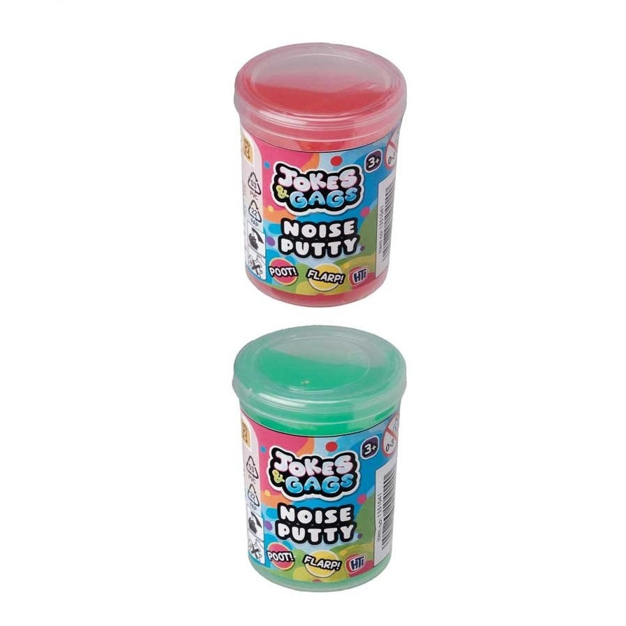 HTI Jokes and Gags Noise Putty Assorted Colours Pack of 1 1351041 | Slime Pots for Kids | Fun Toy for Children Ages 3 Plus
