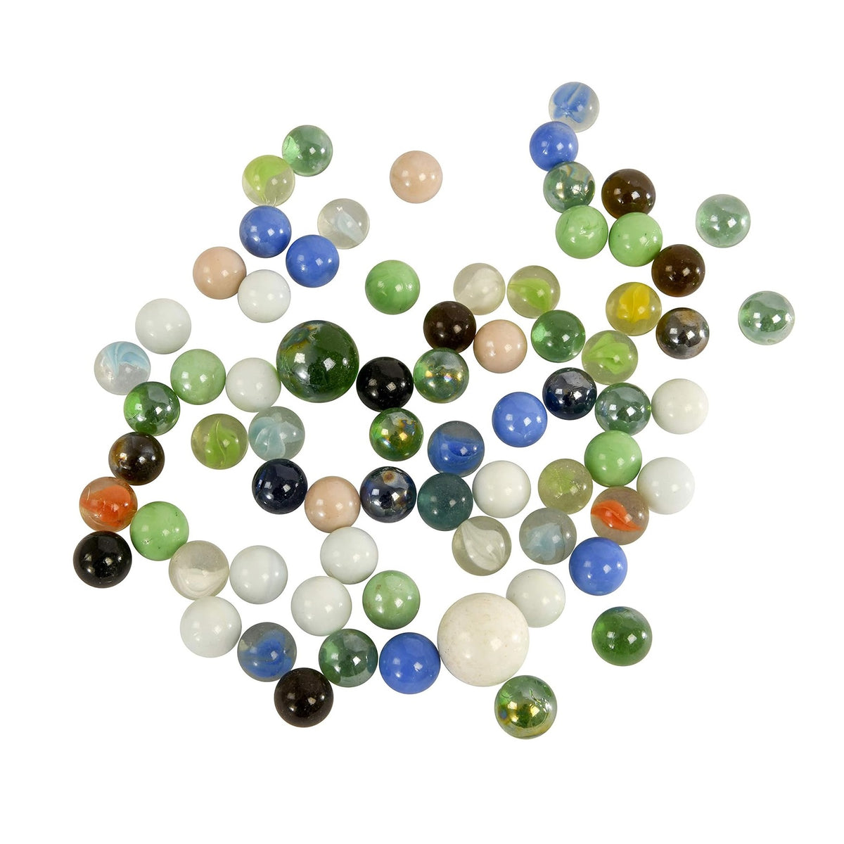 HTI Hot Shots Marbles Assorted Colours TP225 | Assorted pack | Glass Marbles in Net Bag | Colourful Marbles for Kids Aged 3 Plus | Retro Game Toy Set | For Indoor and Outdoor Use
