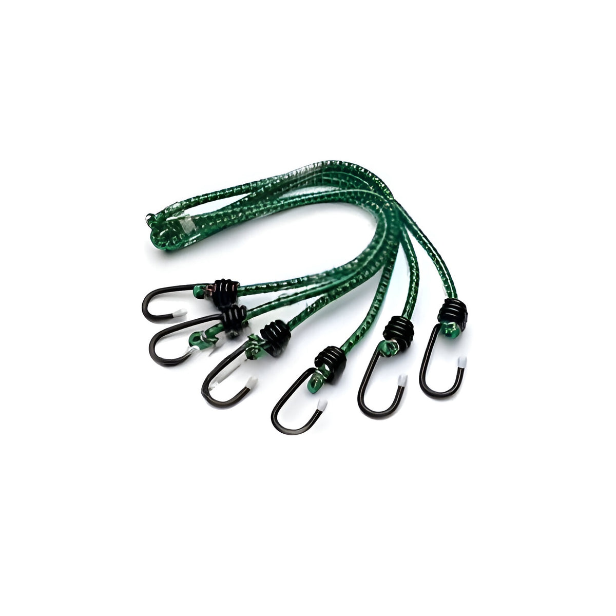 Bulk Hardware Elastic Luggage Strap Green 300mm x 8mm Pack of 5 A429