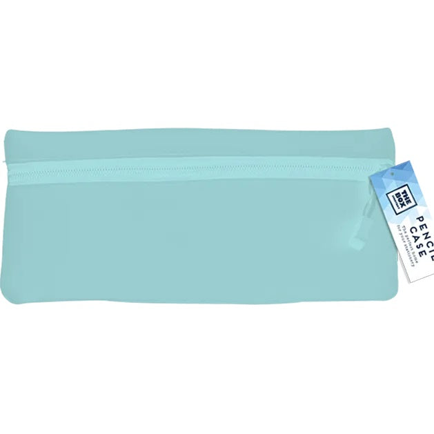 Gem Imports The Box Everyday Zip Closure Pencil Case Assorted Colours Pack of 1 STA11805OB | Lightweight Stationery Pouch | For School-Office or Travel