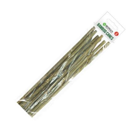 Rowan Gardening Accessories Natural Bamboo Garden Plant Support Stakes Wooden Brown 90cm Pack of 8 GAR1426OB | For Climbing Plants-Vegetables and Flowers