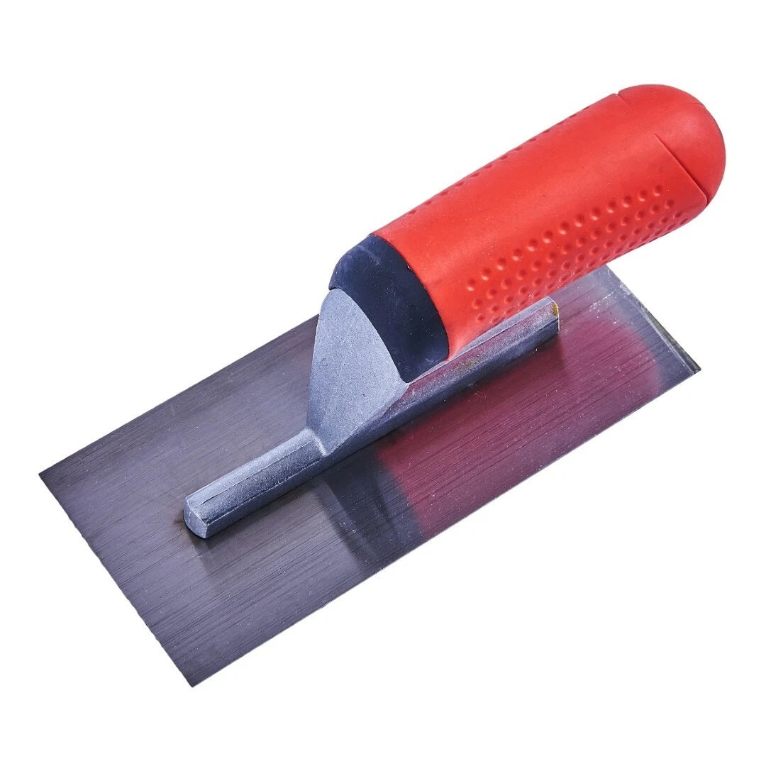 Amtech Midget Trowel with Soft Grip Handle Red and Silver 175mm x 75mm G1520