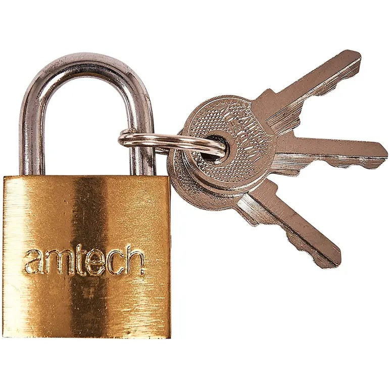 Amtech Heavy Duty Security Padlock Brass 25mm XXSEL25