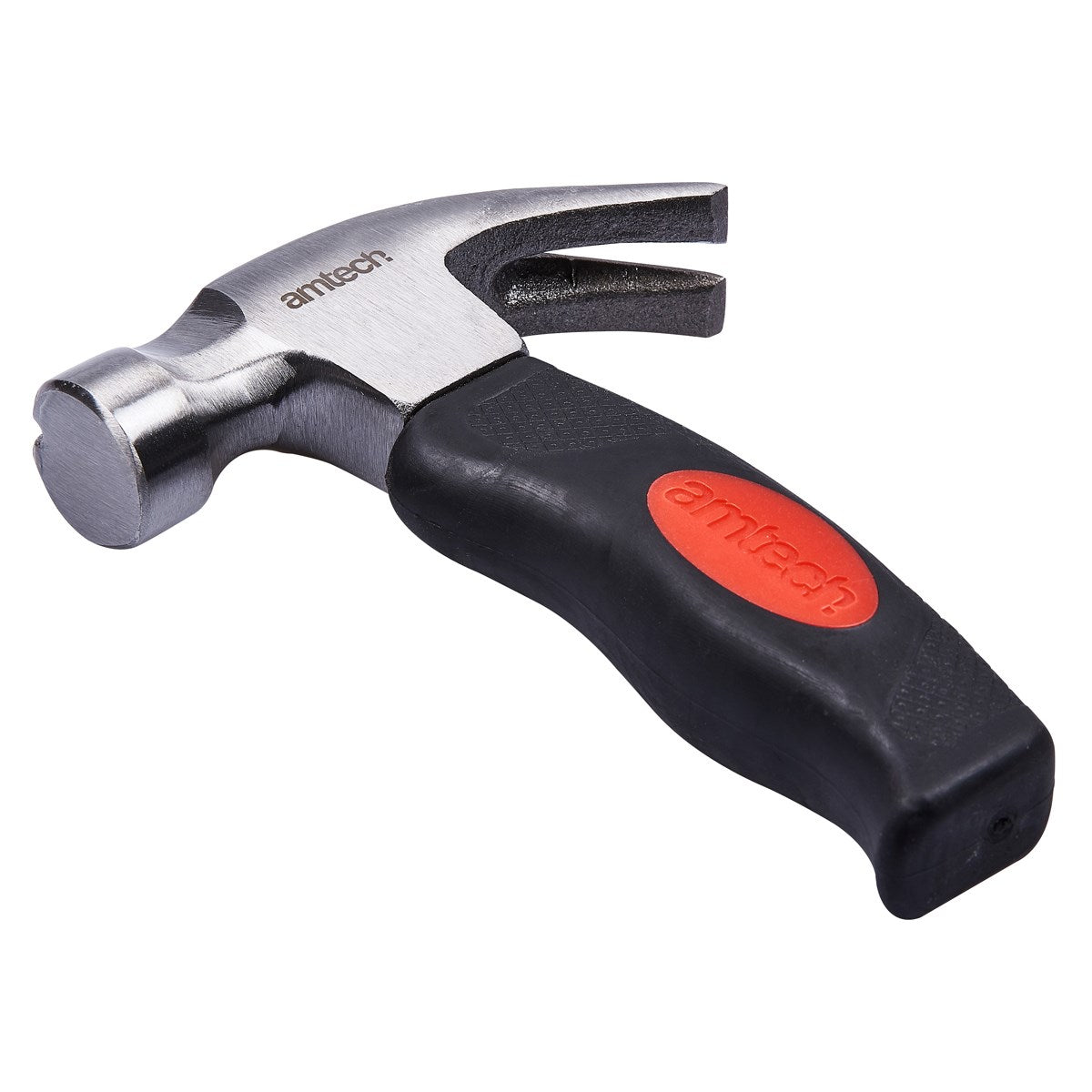 Amtech Stubby Claw Hammer Multicolour 10oz A0200 | Magnetised Head | Comfortable Cushion Grip