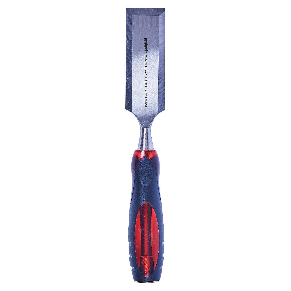 Amtech Wood Chisel with Soft Grip Black and Red 1-1-2-Inch E0550