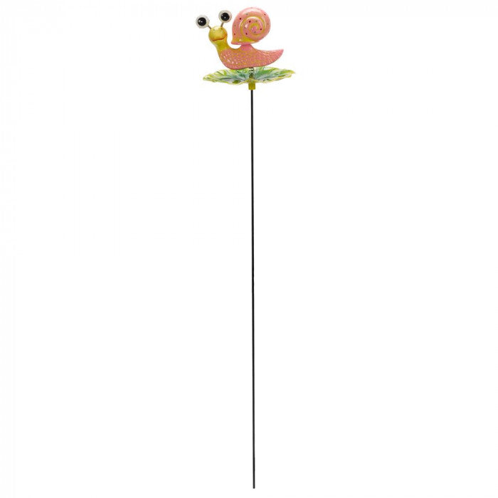 Flamboya Snail Loony Stakes Assorted 50cm 5031018 | Fun and Colourful Border Stake | Enhances Flowerbeds Borders and Pots