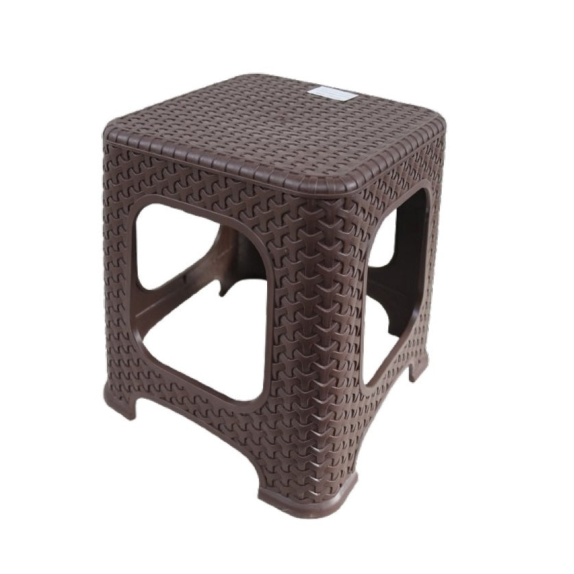 Saralplastik Number 2 Eco Rattan Stool Brown Medium S2003