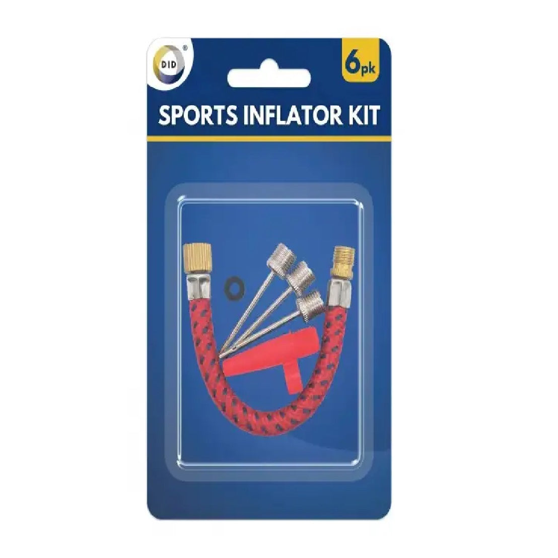 DID Sports Inflator Kit Assorted Pack of 6 HW5662 | Suitable for Sports Balls and More
