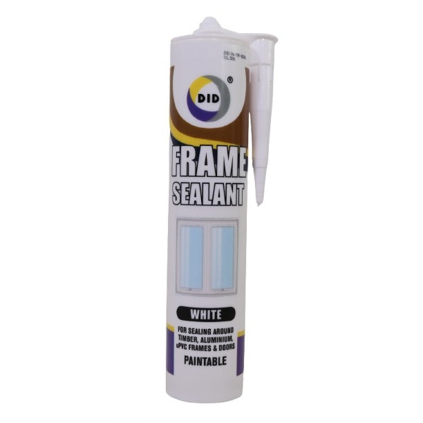 DID Frame Sealant White 260ml HW5867 | Paintable Sealant for Timber-Aluminium-uPVC Frames and Doors | Interior and Exterior Use