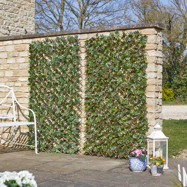 Smart Garden Faux Decor Maple Leaf Trellis Green 180cm x 60cm 5045081 | UV Protected | Attached to an Expandable Willow Trellis | Maintenance-Free Home Decor | Use Vertically or Horizontally | A Stylish Alternative to Traditional Fencing