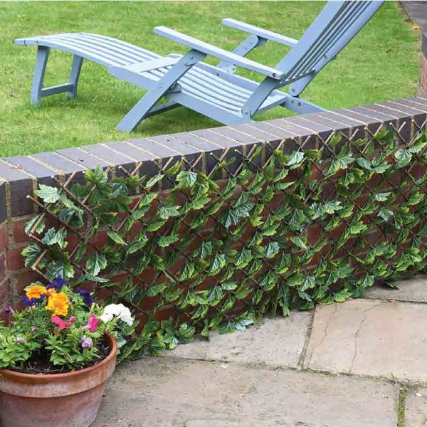 Smart Garden Faux Decor Maple Leaf Trellis Green 180cm x 60cm 5045081 | UV Protected | Attached to an Expandable Willow Trellis | Maintenance-Free Home Decor | Use Vertically or Horizontally | A Stylish Alternative to Traditional Fencing