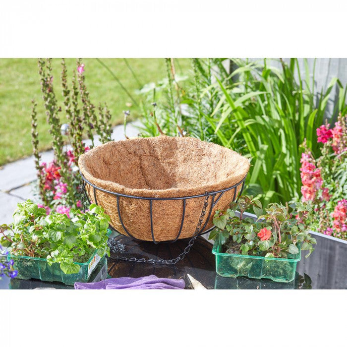 Smart Garden Coco Basket Liner Brown 12-Inch Pack of 2 6050091 | Natural Replacement Liner for Hanging Baskets | Eco-Friendly Coconut Fiber | Keeps Soil Moist | Ideal for Outdoor Planters and Garden Displays