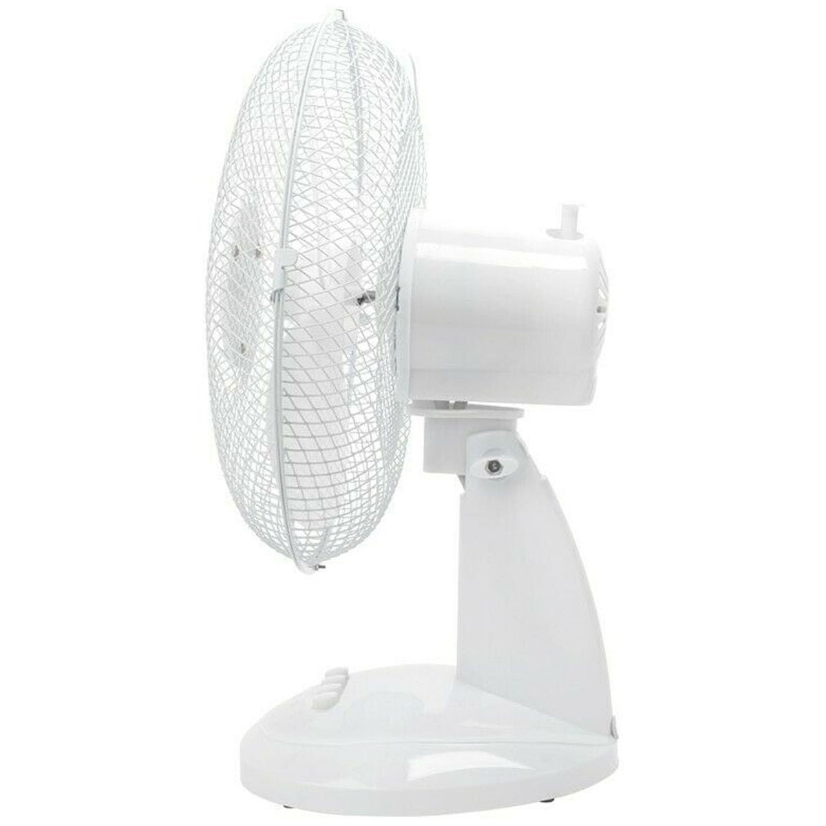 DID Oscillating Head 3 Speed Desk Fan White 12-Inch EL7362 | Plastic Grip Base | Quiet Cooling Table Fan for Home or Office Use | 1.7Mtr Cable | 220V-240V 50HZ 30W