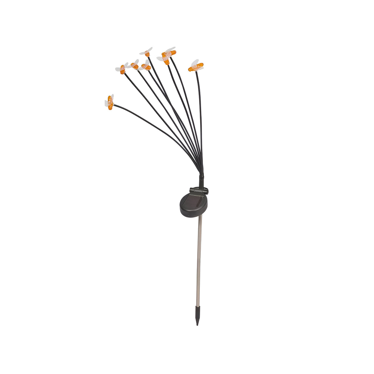 Smart Garden 8 - Stem Solar Powered Bee Lights Warm White H70cm 1012053 | Bees Sway Gently by Day and Glow at Night | Soft and Flexible Branches Sway and Dance in the Slightest of Breeze | Automatically Lights at Night | Charges in Direct Sunlight | 1 x
