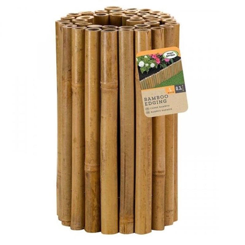 Smart Garden Bamboo Edging Roll Brown 1Mtr x 30cm 7020005 | Eco-Friendly | Outdoor Garden Border Fence | Keepls Plants Neatly Contained | Create Instant Impact with Attractive Border Edging | Easy to Install
