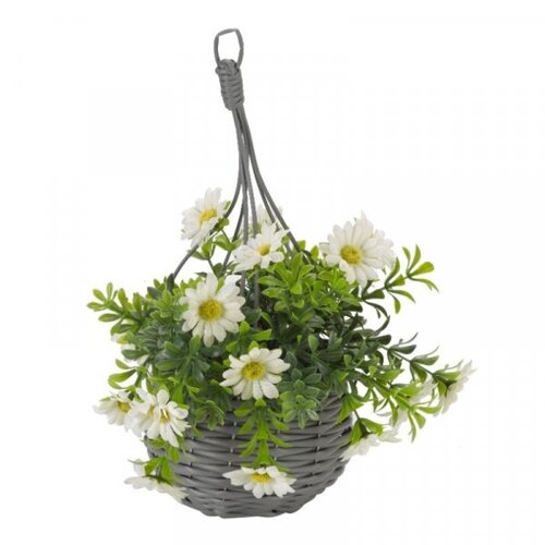 Smart Garden Meadow Faux Hanging Flower Basket Bouquet Assorted Colours 27cm 5610000 | Maintenance-Free | Home Decor | Available in 4 Designs | Weather and UV Resistant
