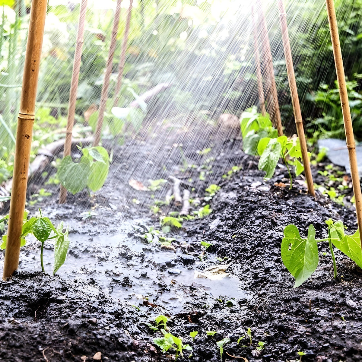 Kingfisher Garden Bamboo Canes Natural L90cm Pack of 20 BAM2A | 6mm - 8mm Thickness | Ideal for Supporting All Kinds of Plants