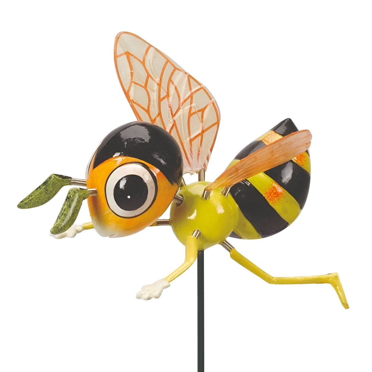 Smart Garden Flamboya Bee Loony Stake Assorted H50cm Pack of 1 5031008 | Fun and Colourful Border Stake | Enhances Flowerbeds - Borders and Pots | Hand Painted