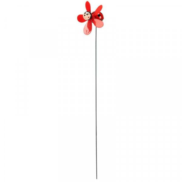 Flamboya Ladybug Loony Stakes Assorted 50cm 5031006 | Fun and Colourful Border Stake | Enhances Flowerbeds Borders and Pots