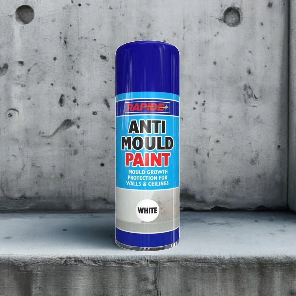 Rapide Anti-Mould Paint Spray White 400ml 2693 | Mould Growth Protection For Walls and Ceilings