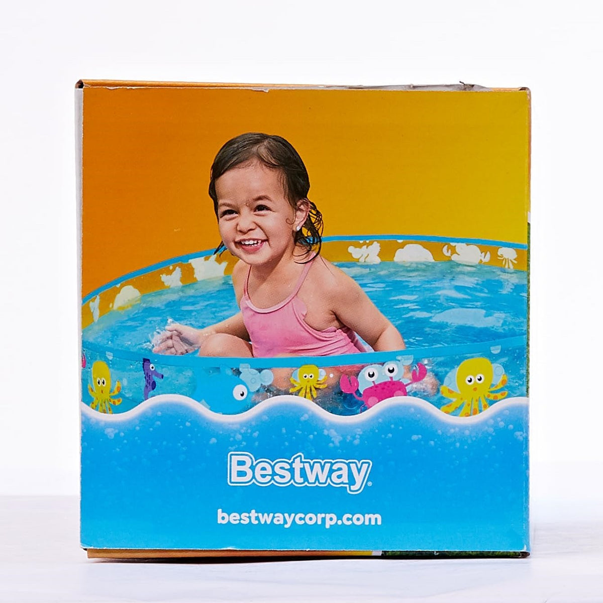 Bestway Fill-N-Fun Sea Creature Paddling Pool Blue 48-Inch x 10-Inch BW55028
