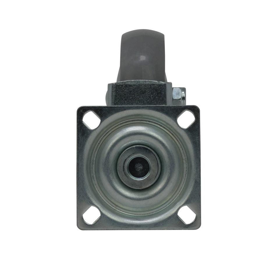 Select Hardware Ambassador Heavy Duty Swivel Plate Castor TPR Wheel Grey 100mm 611006 | Heavy Duty Caster Wheel | 100mm Swivel Caster | TPR Caster Wheel | Industrial Caster Wheel | Grey Caster Wheel | Swivel Plate Caster