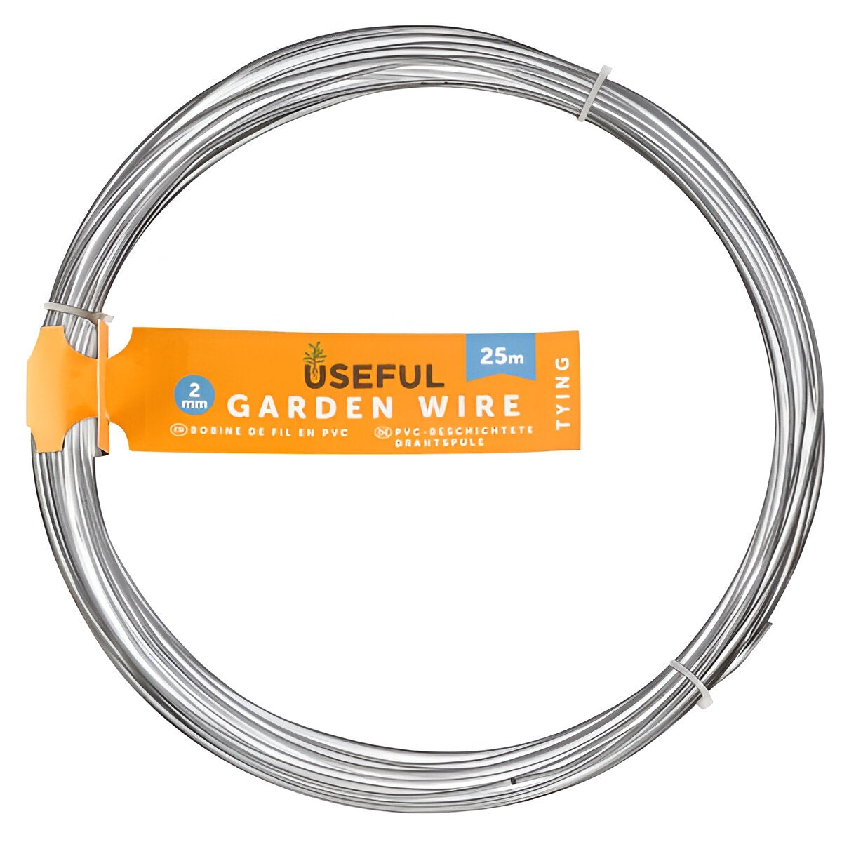 Smart Garden Galvanised Garden Wire Silver 3mm x 25Mtr 8812028 | Useful | Heavy Duty