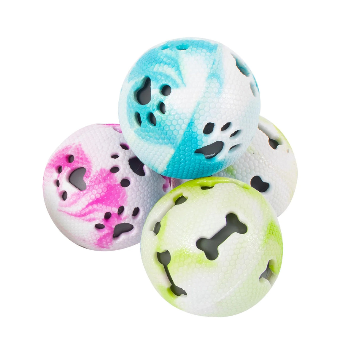 RSW Smart Choice Rubber Squeaker Ball Dog Toy Assorted Colours SC1134 | Lightweight and Robust Rubber | Fun Squeaker to Encourage Play | Helps to Maintain Dental Hygiene | Great for Games of Throw and Fetch