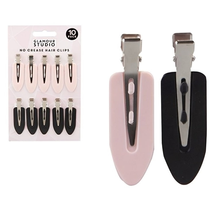 Glamour Studio No Crease Hair Clips Assorted Colours Pack of 10 721129