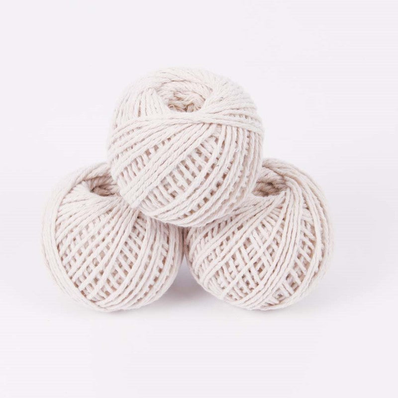 Tallon Just Stationery Cotton String Balls White 90Mtr Pack of 3 5158-48