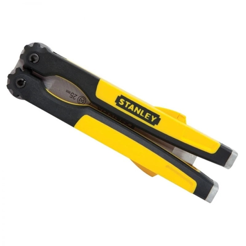 Stanley Fatmax Folding Pocket Chisel Yellow and Black 25mm FMHT0-16145 | Heavy Duty Woodworking Tool | With Retractable Blade and Ergonomic Handle