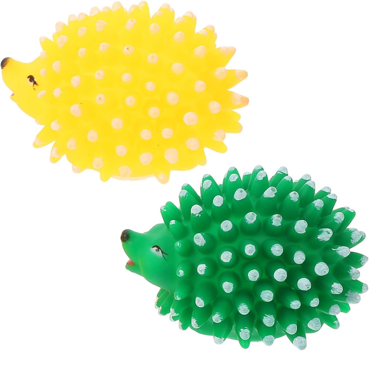 World of Pets Vinyl Spiky Ball Toy with Squeaker Assorted Colours Pack of 1 WP1392 | Durable Chew Toy for Dogs and Puppies | Helps to Keep Pets Happy and Healthy