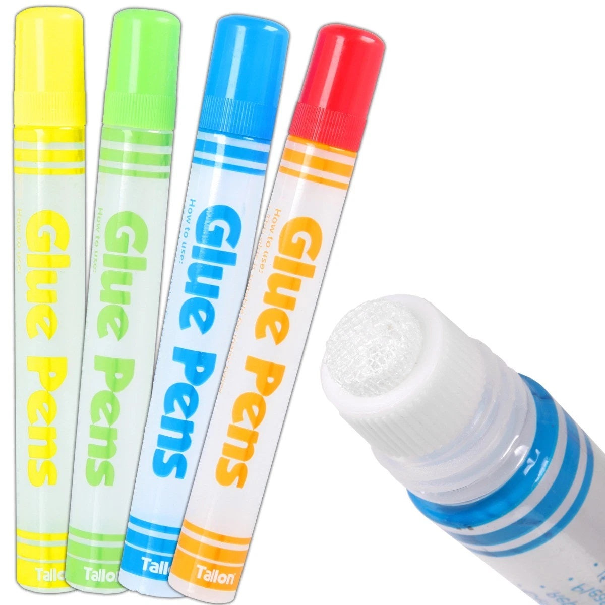 Tallon Artbox Glue Pens Clear 50ml Pack of 4 6015 | Great Creative Fun | Safe and Non Toxic