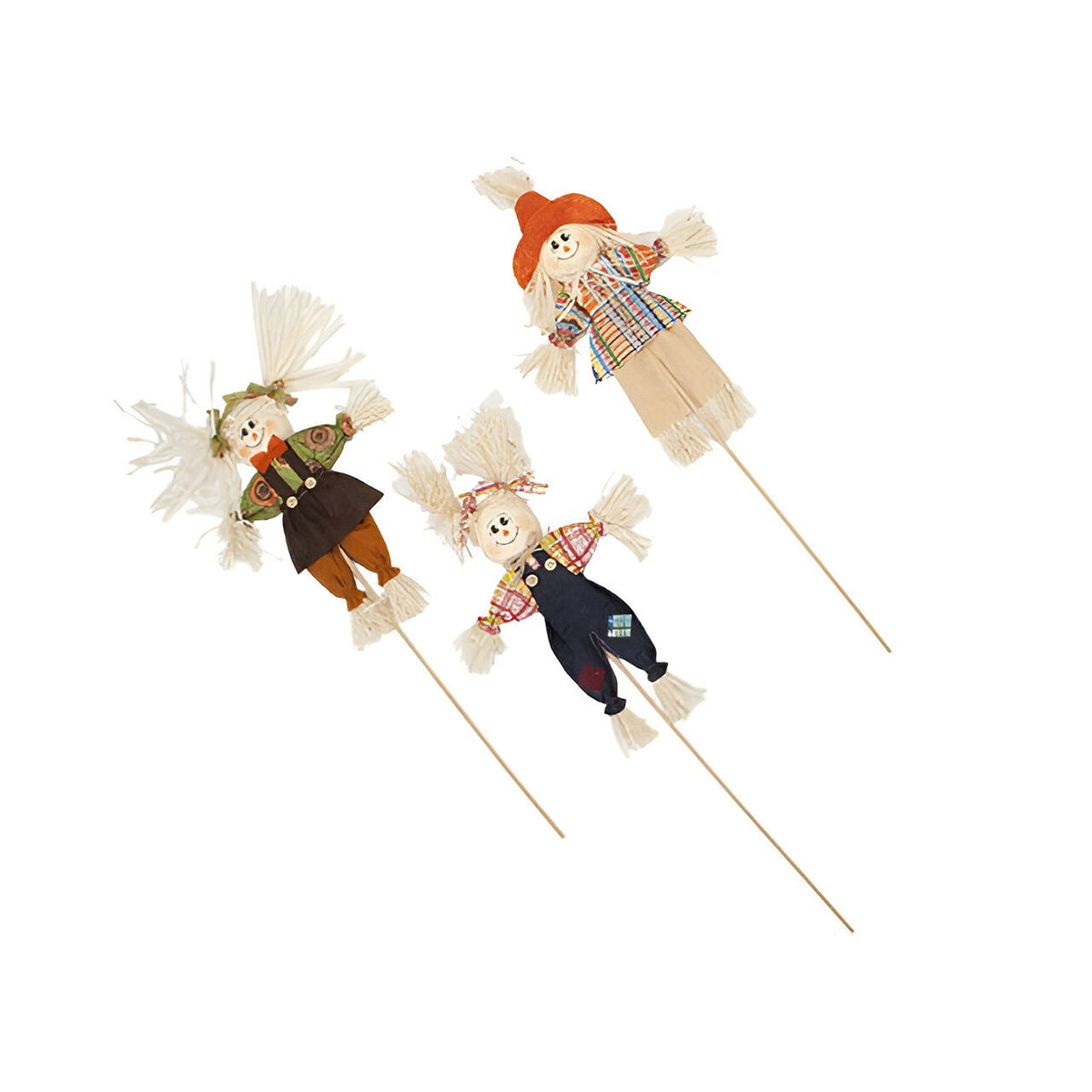 PMS Mrs Scarecrow with Hang Tag Garden Decor Assorted 24-Inch Pack of 1 956113